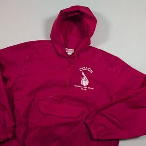 Vintage 80s Hartwell USA Swimming Red Coach Pullover Windbreaker Rain Jacket
